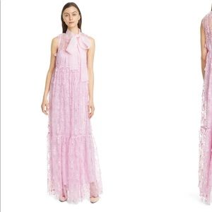 Self portait Teardrop Lace Sleeveless Maxi Dress